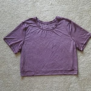 Lululemon Purple Run the Day Crop Top